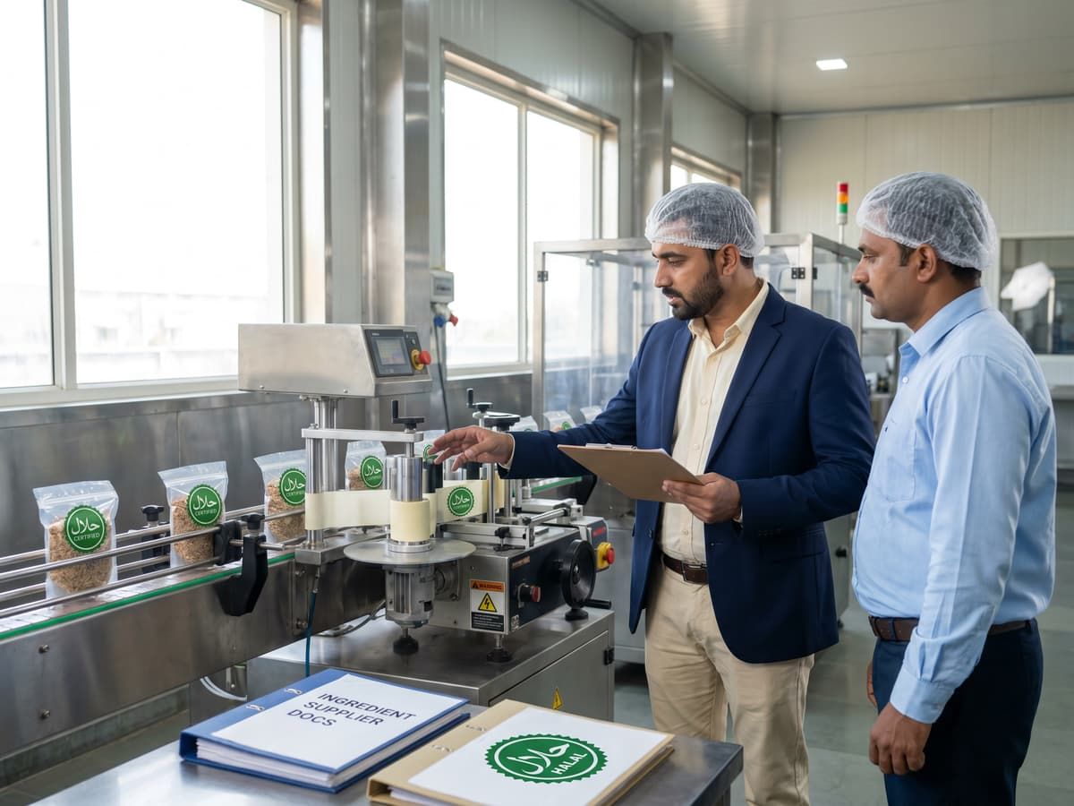 A HALAL audit walkthrough on a food production line